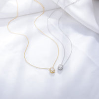 Sterling Silver Cubic Zirconia Baguette Necklace
