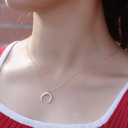 Gold Plated Sterling Silver Moon Choker Necklace