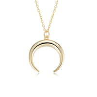 Gold Plated Sterling Silver Moon Choker Necklace