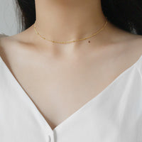 Sterling Silver Ball Layered Necklace