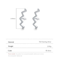 Sterling Silver AAAAA Cubic Zirconia Earrings