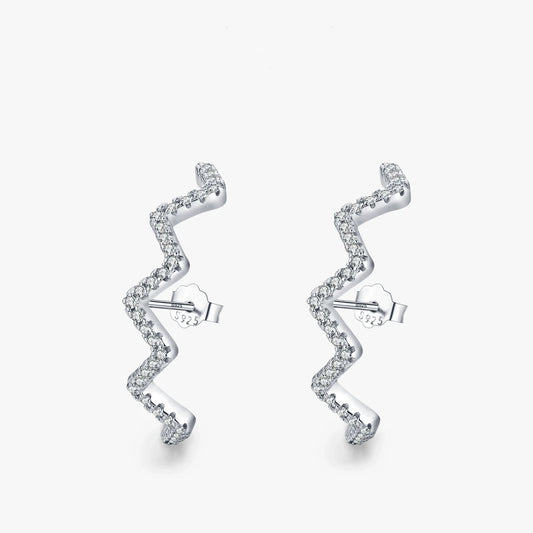 Sterling Silver AAAAA Cubic Zirconia Earrings