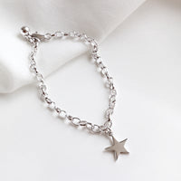 Personalized Star Bracelet in Sterling Silver