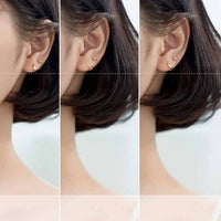 Mini V-Shape 925 Sterling Silver Hoop Earrings