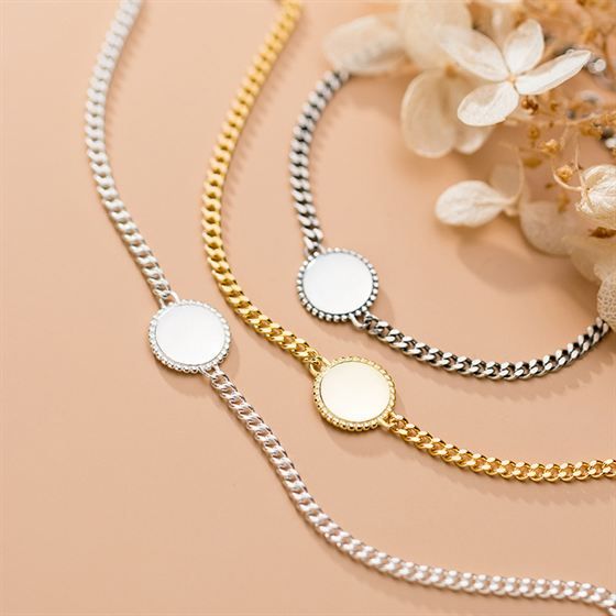 Round Geometry Chain Bracelet
