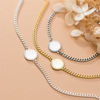 Round Geometry Chain Bracelet