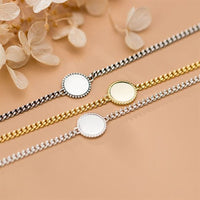 Round Geometry Chain Bracelet