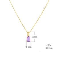 Sterling Silver Amethyst & Peridot Necklace