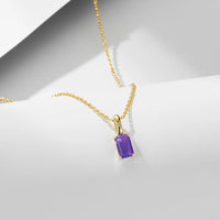 Sterling Silver Amethyst & Peridot Necklace