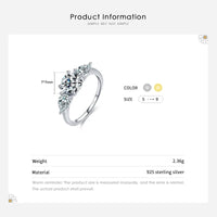Cubic Zirconia Engagement Ring in Sterling Silver