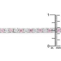 Lace Pink Cubic Zirconia Tennis Bracelet