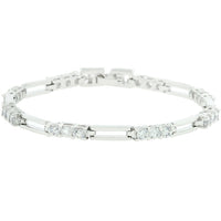Triplet Cubic Zirconia Tennis Bracelet