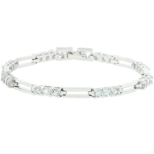 Triplet Cubic Zirconia Tennis Bracelet
