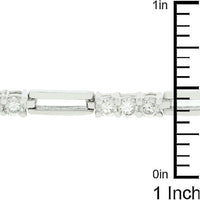 Triplet Cubic Zirconia Tennis Bracelet