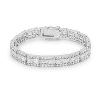 Balboa Three-Row Cubic Zirconia Bracelet