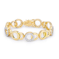 Circle Bijoux Two-Tone 7 Inch Bracelet