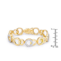 Circle Bijoux Two-Tone 7 Inch Bracelet