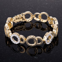 Circle Bijoux Two-Tone 7 Inch Bracelet