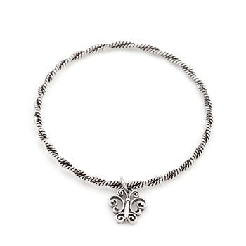 Solitaire Ladybug Charm Bracelet