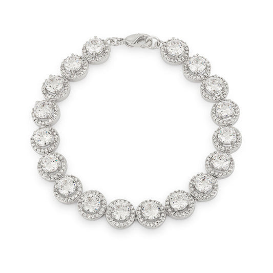Elegant Halo Edition Tennis Bracelet