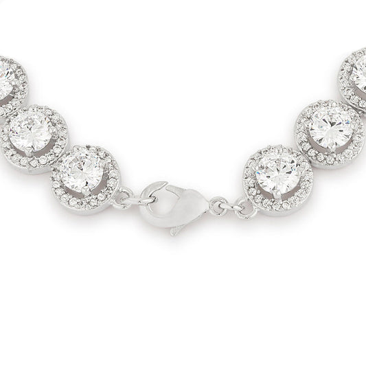 Elegant Halo Edition Tennis Bracelet