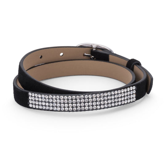 Black Crystal Wrap Bracelet