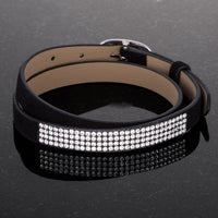 Black Crystal Wrap Bracelet