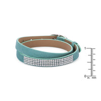 Turquoise Wrap Bracelet with Crystals