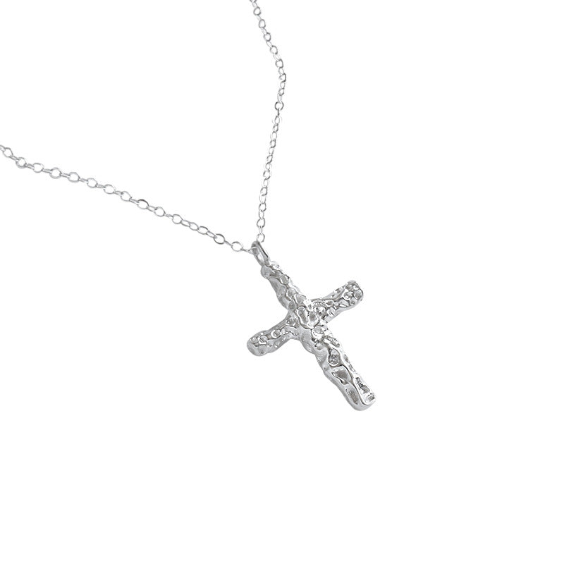 Sterling Silver Gold Cross Necklace