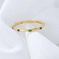 Gold Plated Sterling Silver Dainty Stacking Ring
