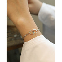 Sterling Silver Geometric Thin Bracelet