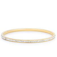 Goldtone Crystal Bangle