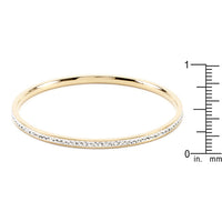 Goldtone Crystal Bangle