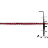 Garnet Cubic Zirconia Channel-Set Cuff