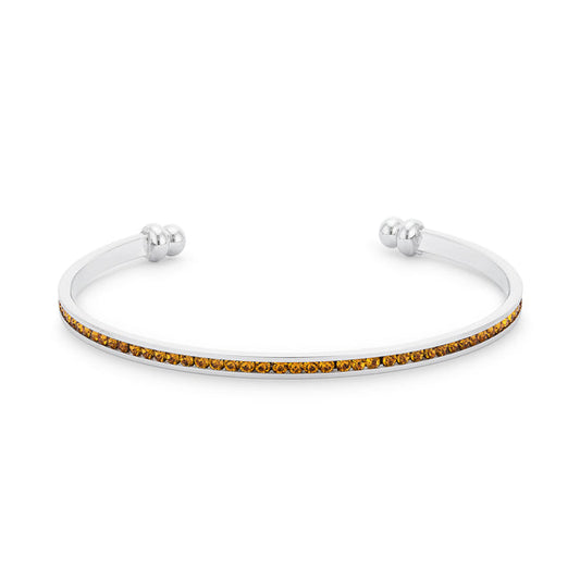 Canary Channel-Set Cubic Zirconia Cuff