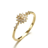 Sterling Silver Snowflake Ring