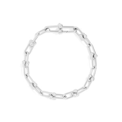 18K Gold PVD 316L Stainless Steel Hardware Bracelet