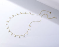 Gold Plated Cubic Zirconia Necklace