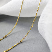 Sterling Silver Ball Layered Necklace