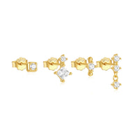 Sterling Silver Layering Stud Earring Set