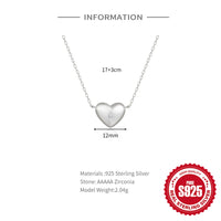 Sterling Silver Love Heart Necklace