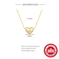 Sterling Silver Love Heart Necklace