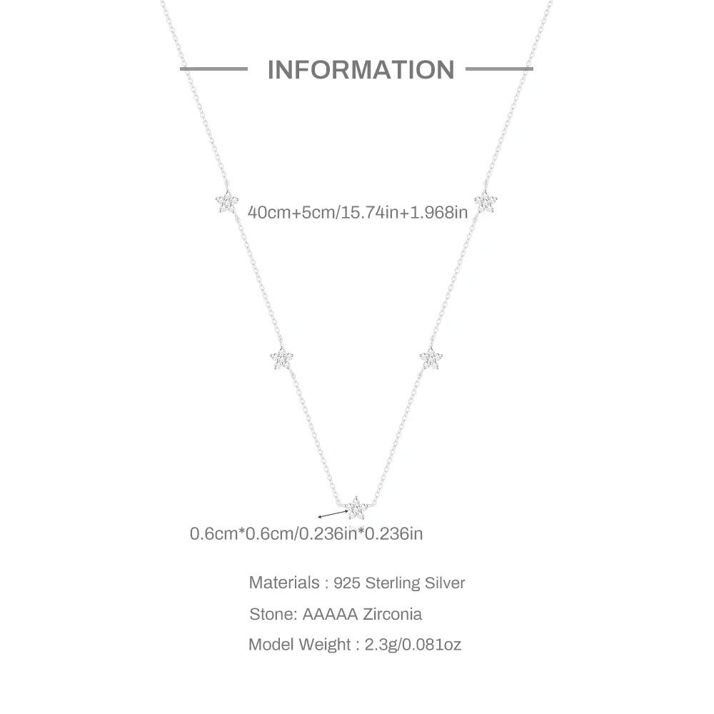 Sterling Silver Flower Collarbone Necklace