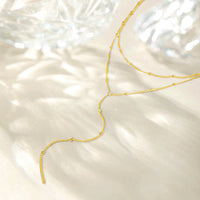 Vintage Y-Shaped Necklace in Sterling Silver