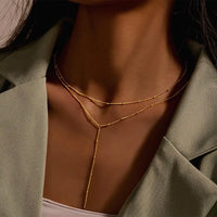 Vintage Y-Shaped Necklace in Sterling Silver