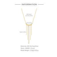 Gold Plated Tassel Necklace