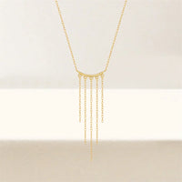 Gold Plated Tassel Necklace