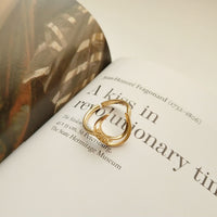 Hollow Crescent Moon and Star Sterling Silver Adjustable Ring