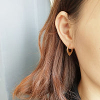 Geometric Square 18K Gold-Plated 925 Sterling Silver Earrings