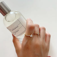 Cubic Zirconia Heart Ring in 925 Sterling Silver
